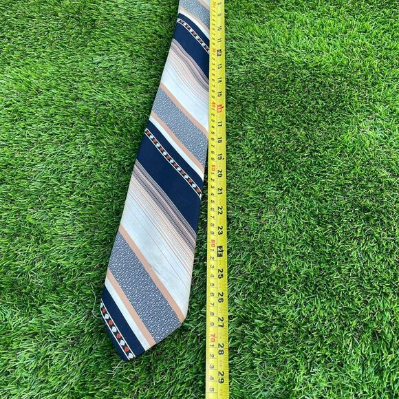 Cervantes vintage 90's striped light multicolor tie - Picture 5 of 8
